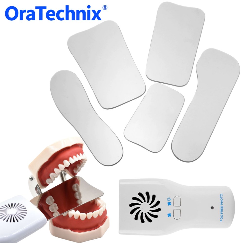 Photography Lighting Reflectors - Dental Anti-Fog Mirrors Set With LED