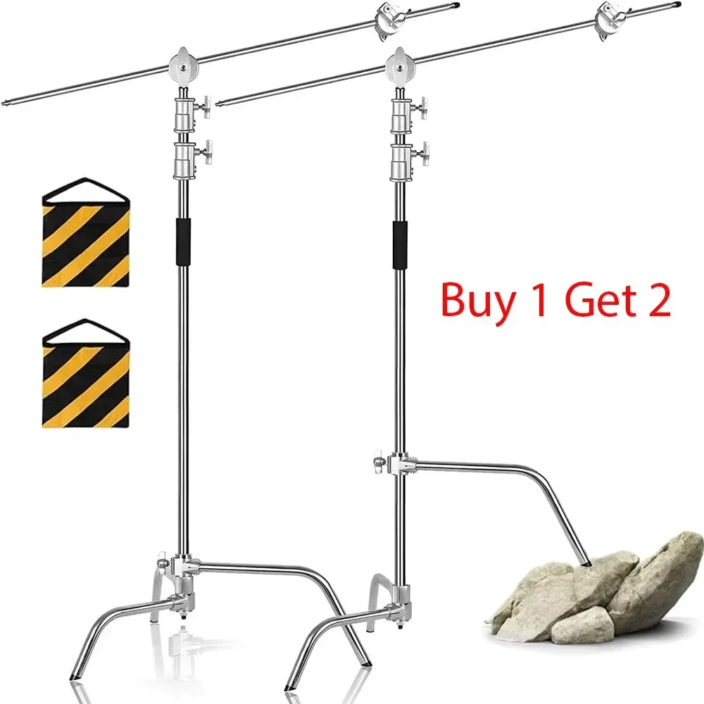 Photography Lighting Meter - Cross Arm Stainless Steel Kit Light