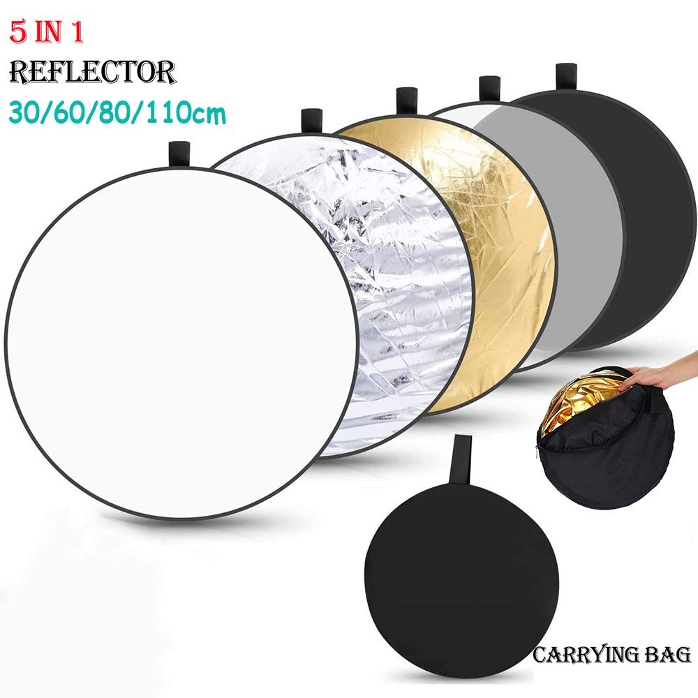 Photography Lighting Reflectors - Reflector 30CM 60CM 80CM 110CM Silver