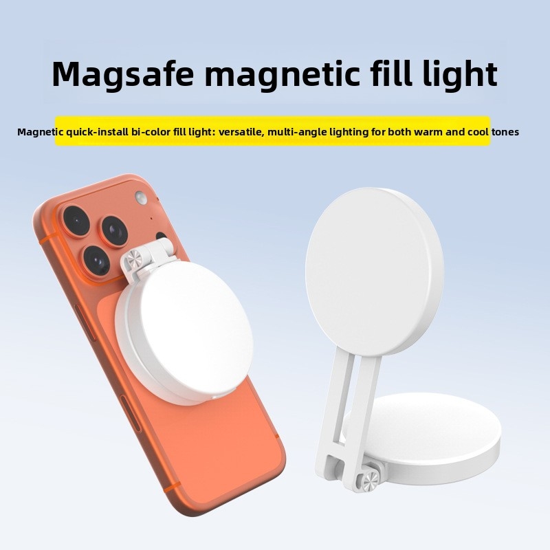 Photography Lighting Set Up - Magsafe Phone LED Ring Light Portable