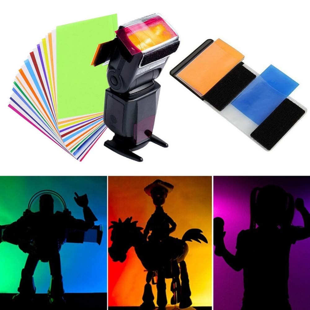 Photography Lighting Meter - 12 Colors Camera Flash Gels Lighting