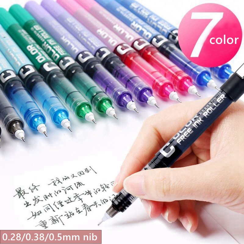 Coloured Gel Set - 7pcs/set Large Capacity Straight liquid Roller