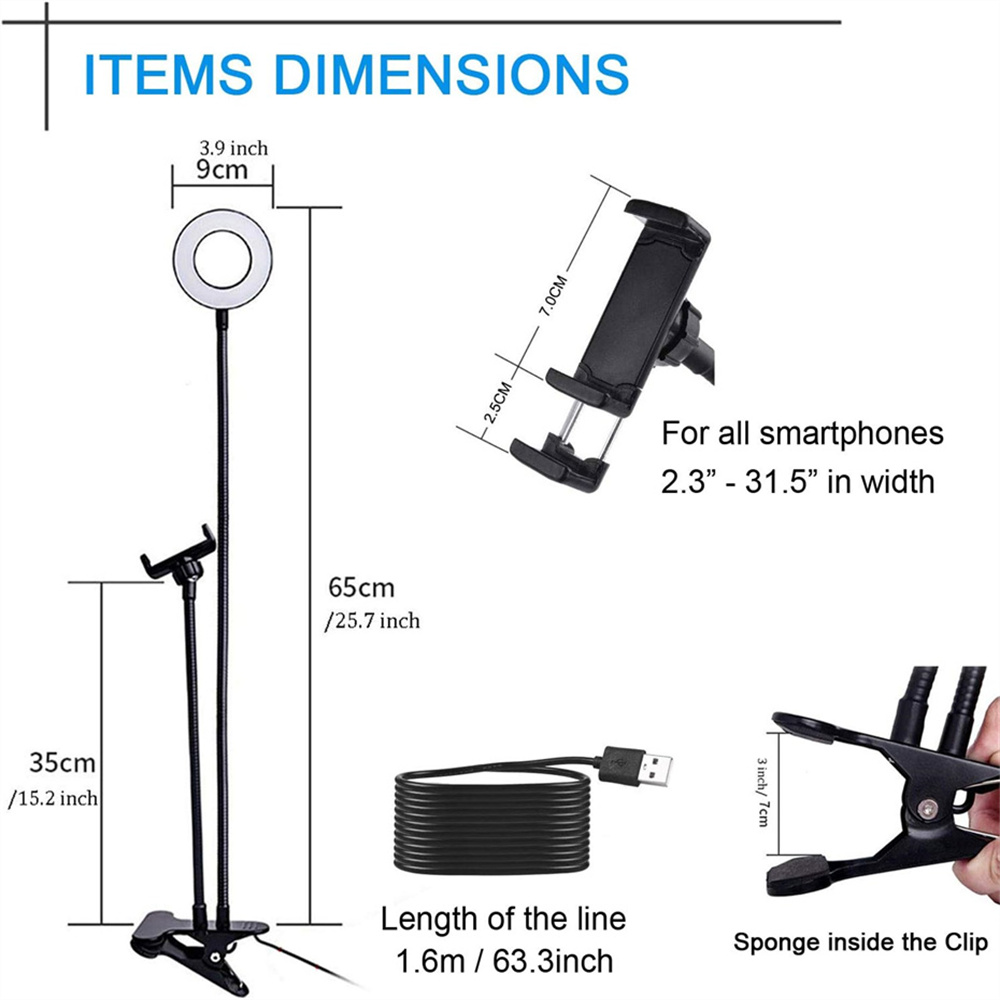 Universal Flexible Mobile Phon - Photography Lighting Set Up recension och pris