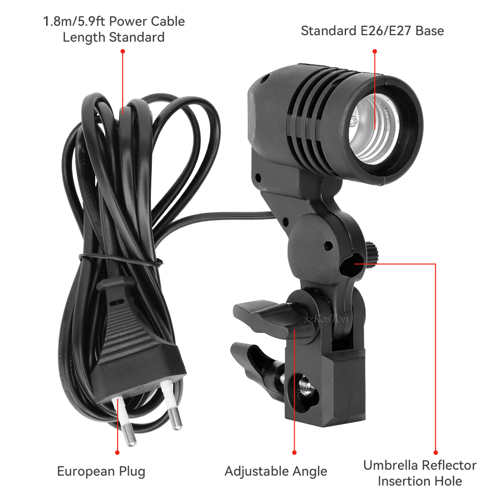 Single Head Bulb Holder E27 So - Photography Umbrella Lighting Kit recension och pris