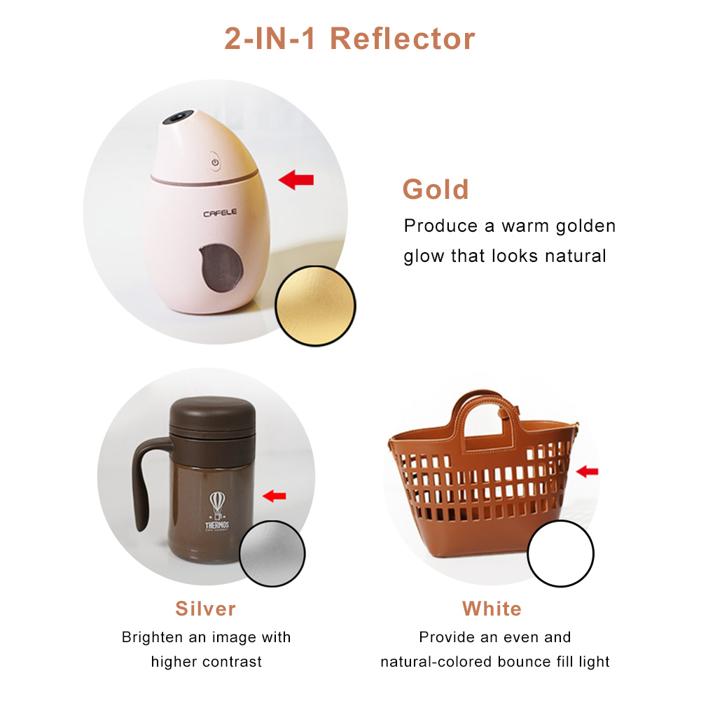 2in1 Round Portable Reflector  - Photography Lighting Reflectors recension och pris