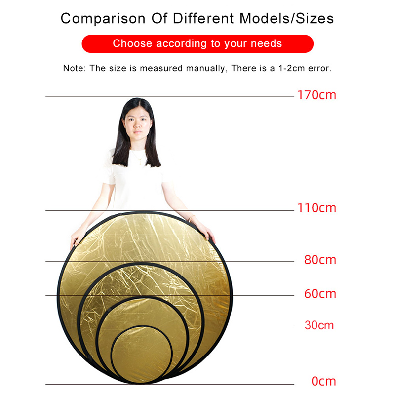 2in1 Round Portable Reflector  - Photography Lighting Reflectors recension och pris