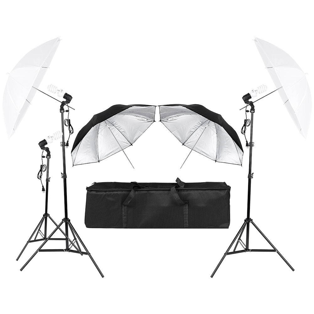 3*45W Photography Photo Video  - Photography Umbrella Lighting Kit recension och pris