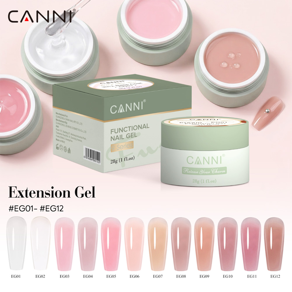 CANNI 28g 12Pcs Nail Extension - Coloured Gel Set recension och pris