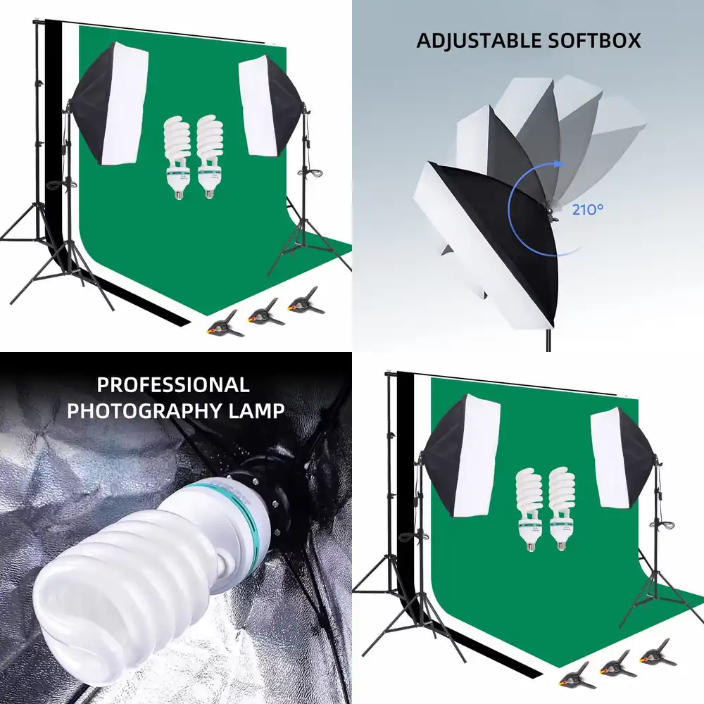 1 Photo Studio Equipment 2.6*3 - Photography Umbrella Lighting Kit recension och pris