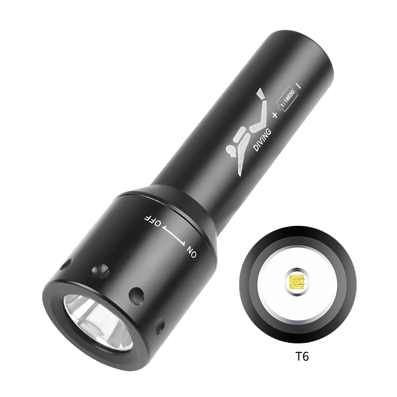 New T6 LED Diving Torch Long-R - Photography With Lighting recension och pris