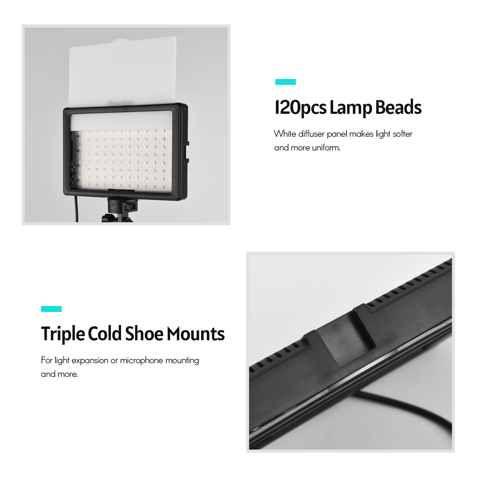 Andoer 2pcs LED Video Light Ki - Photography Umbrella Lighting Kit recension och pris