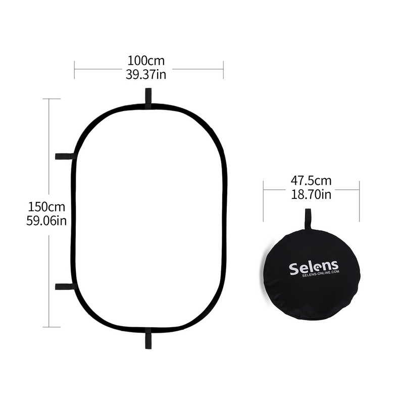 100X150CM Foldable Oval Reflec - Photography Lighting Reflectors recension och pris
